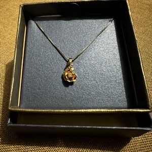 Enchanted Disney Beauty and the Beast Belle Pendant Necklace